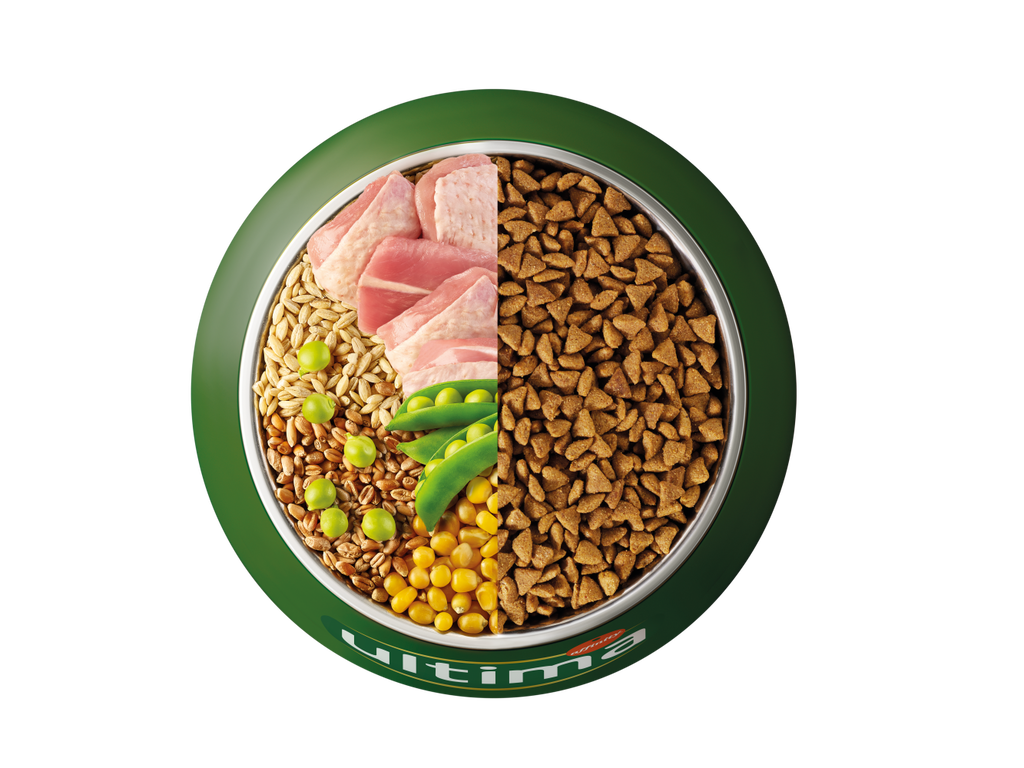Turkey, barley, wholegrain cereals and peas