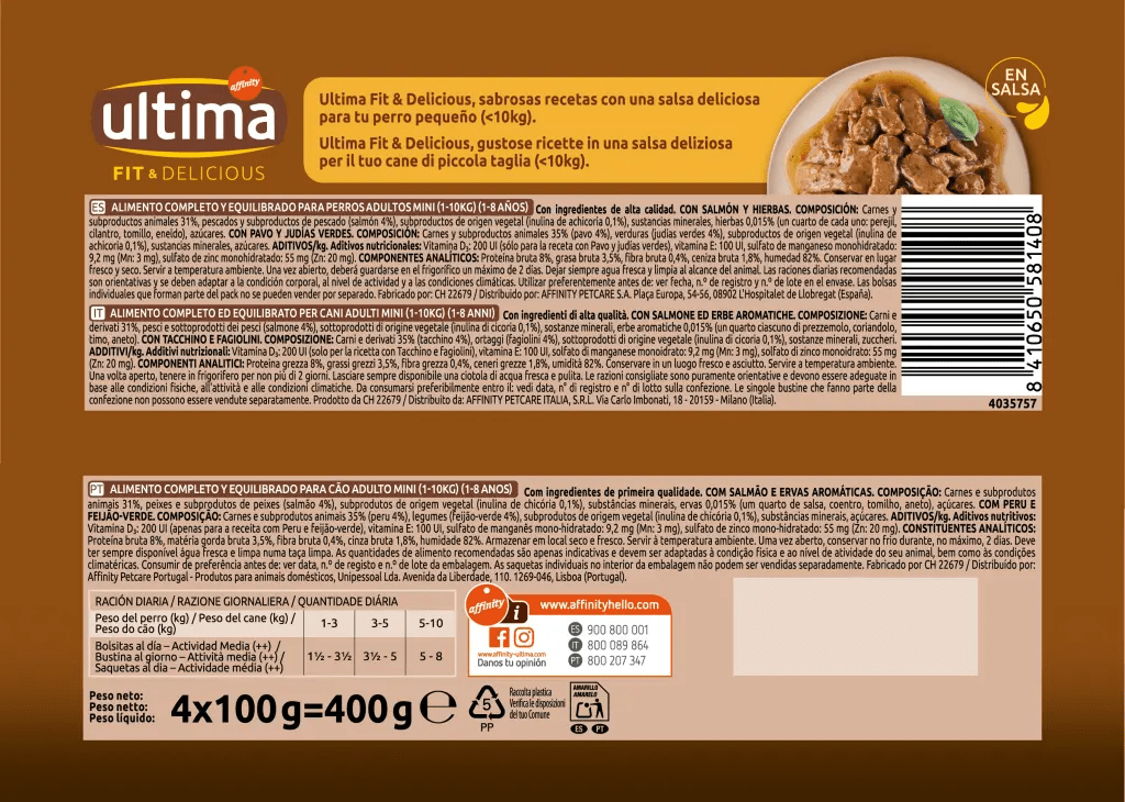 Fit & Delicious Petit Adult amb Salm&oacute; i gall dindi