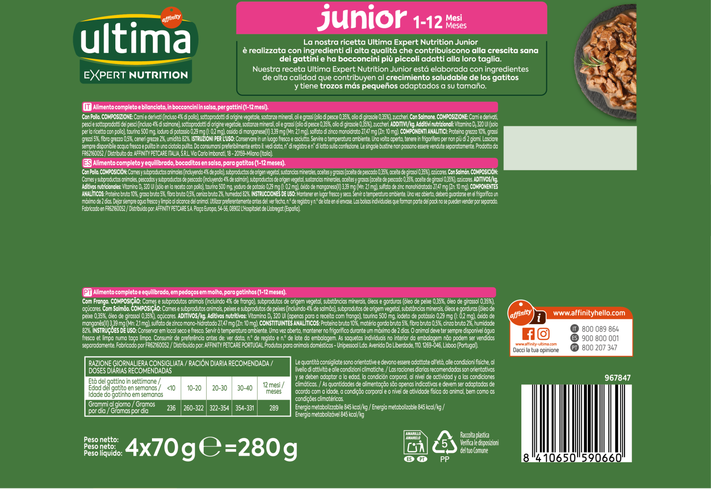 Expert Nutrition Junior con Pollo y Salm&oacute;n