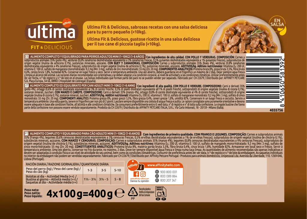 Fit & Delicious Petit Adult amb Pollastre i Bou