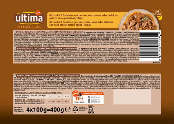 Fit & Delicious Petit Adult amb Pollastre i Bou