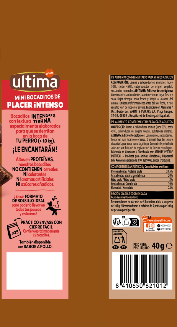 Ultima Dog Mini Beef Snack