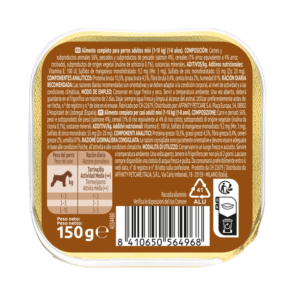 Fit & Delicious Pat&eacute; Petit Adult amb Salm&oacute;