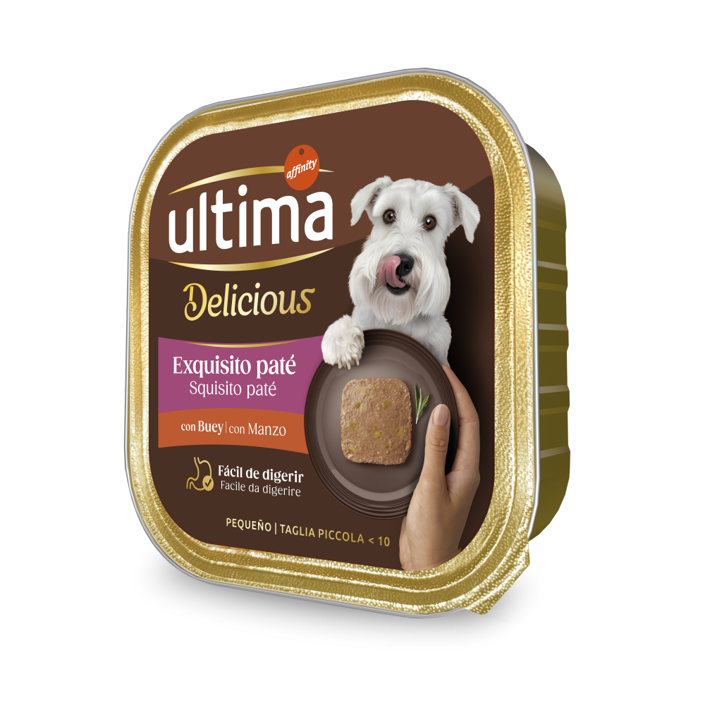 Fit & Delicious Pat&eacute; Peque&ntilde;o Adult con Buey