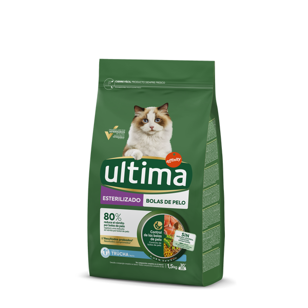 Esterilizado Bolas de pelo com Truta