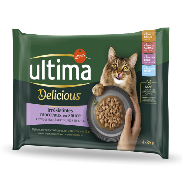 Fit & Delicious avec du Poulet, Saumon, Dinde et Truite