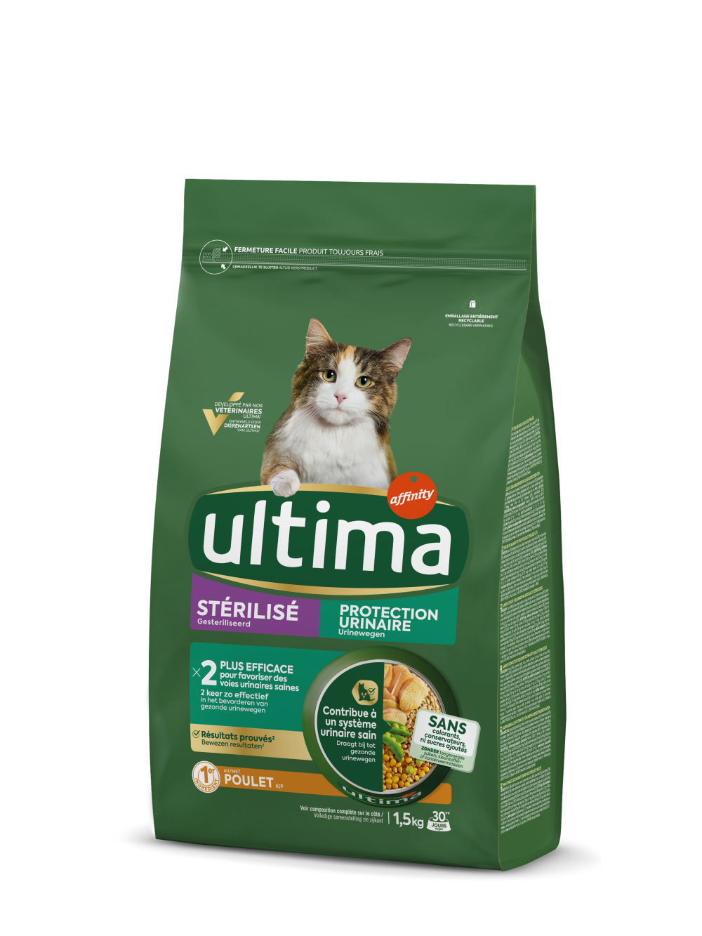 St&eacute;rilis&eacute; Protection Urinaire avec du Poulet