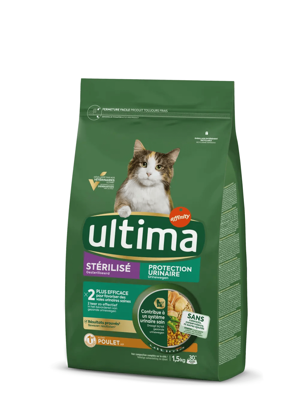 St&eacute;rilis&eacute; Protection Urinaire avec du Poulet