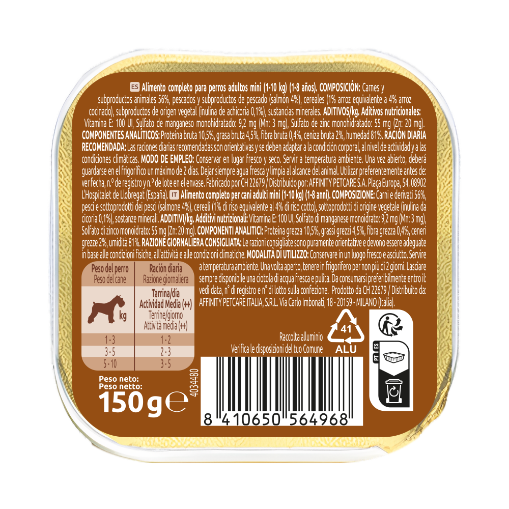 Fit & Delicious Pat&eacute; Small Adult with Salmon