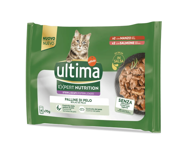 Expert Nutrition Esterilitzat Boles De P&egrave;l amb Vedella i Salm&oacute;