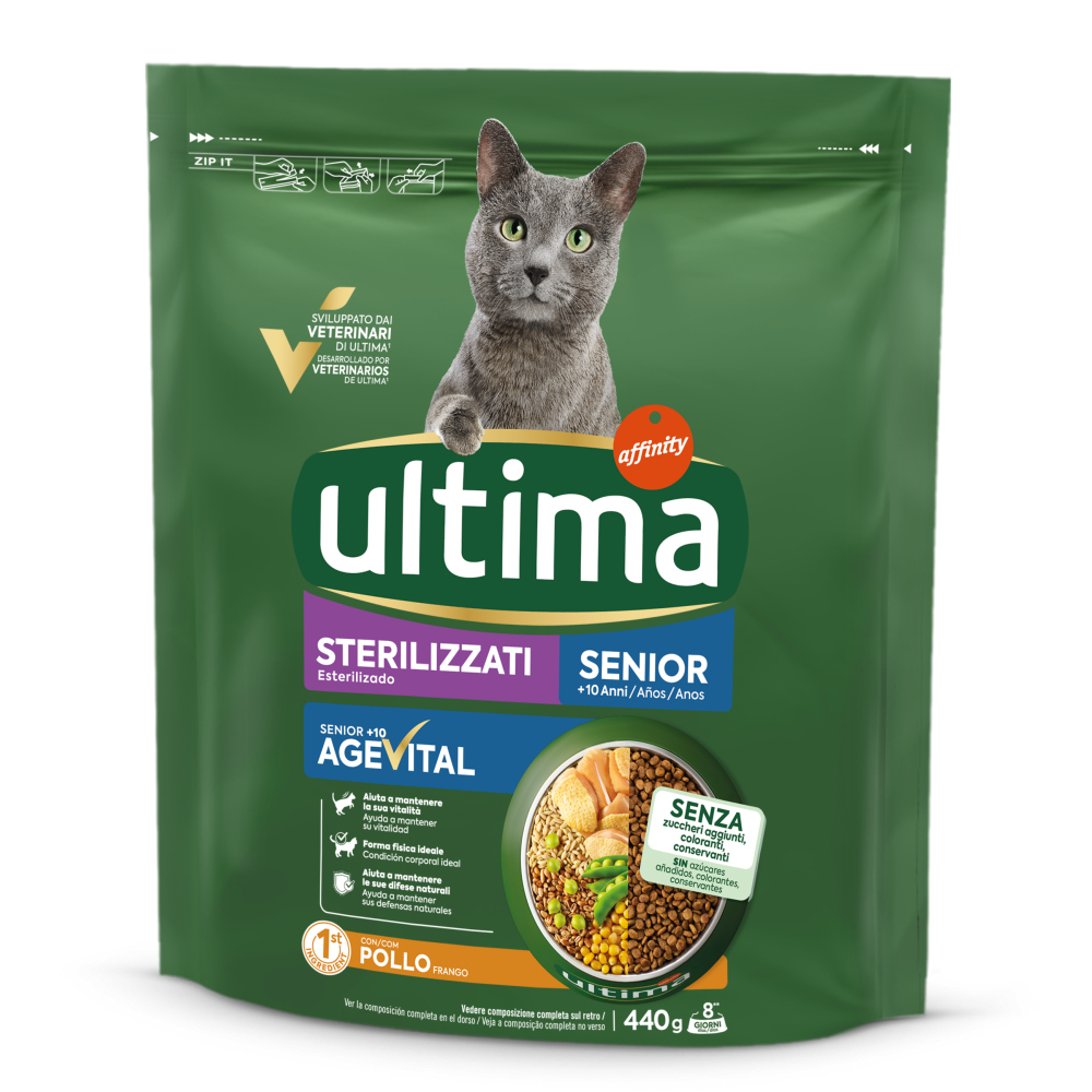 Sterilizzati Senior AgeVital+10 con Pollo