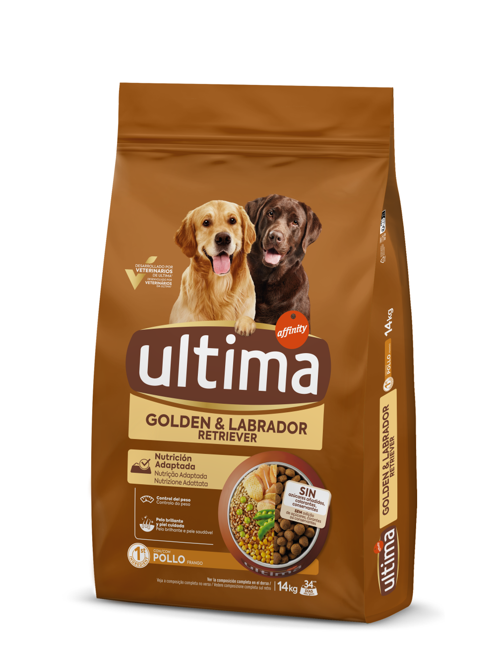 Medium-Maxi Golden & Labrador con Pollo