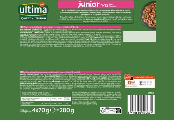 Expert Nutrition Junior avec du Poulet et du Saumon