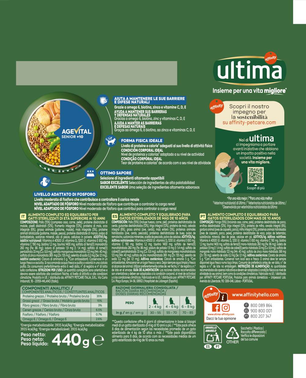 Sterilizzati Senior AgeVital+10 con Pollo