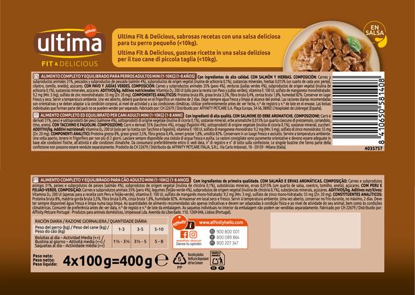 Fit & Delicious Small Adult com Salm&atilde;o e Peru