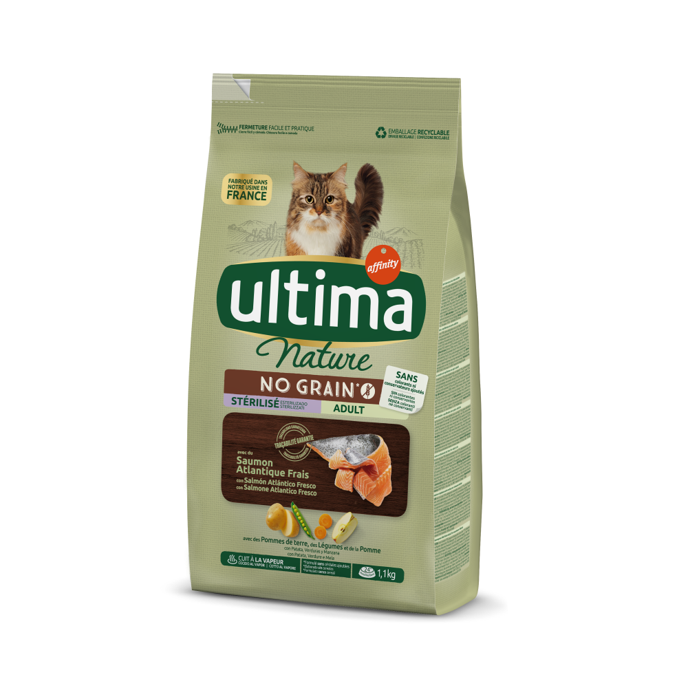 ULTIMA NATURE CAT NO GRAIN ADULT STERILIZED ATLANTIC SALMON