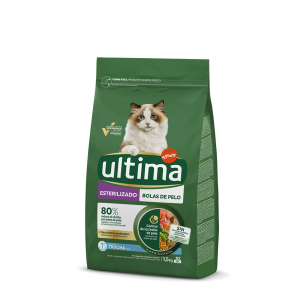 Esterilizado Bolas de pelo con Trucha