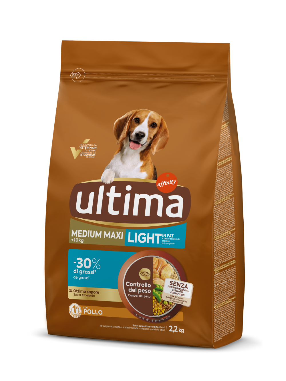 Medium-Maxi Light In Fat amb Pollastre
