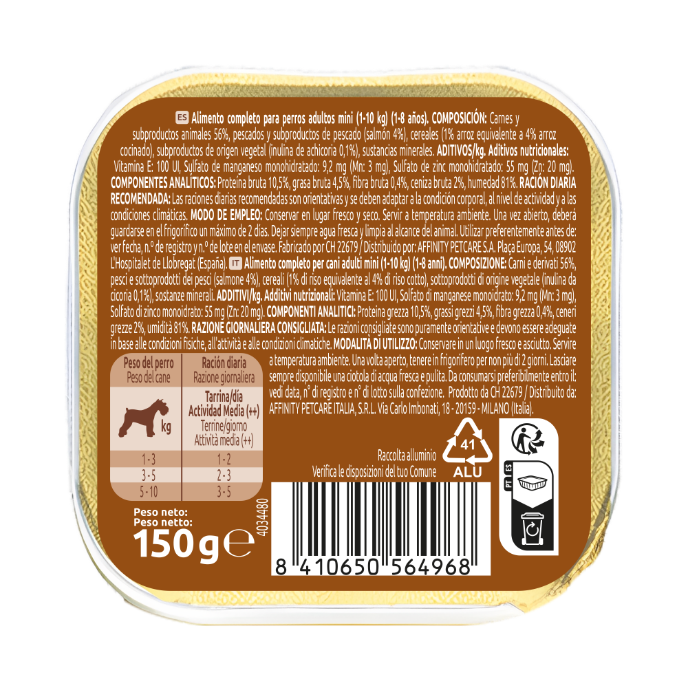 Fit & Delicious Pat&eacute; Pequeno Adulto com Salm&atilde;o