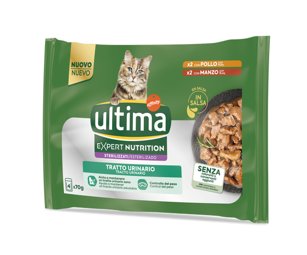Ultima Cat Sterilized Salmon, Atun y Gambas Wet