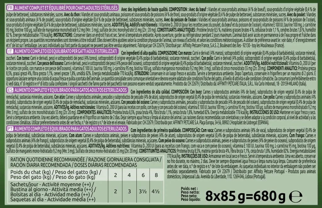 Ultima Cat Sterilized Chick/Beef/Tuna/Ocean Wet