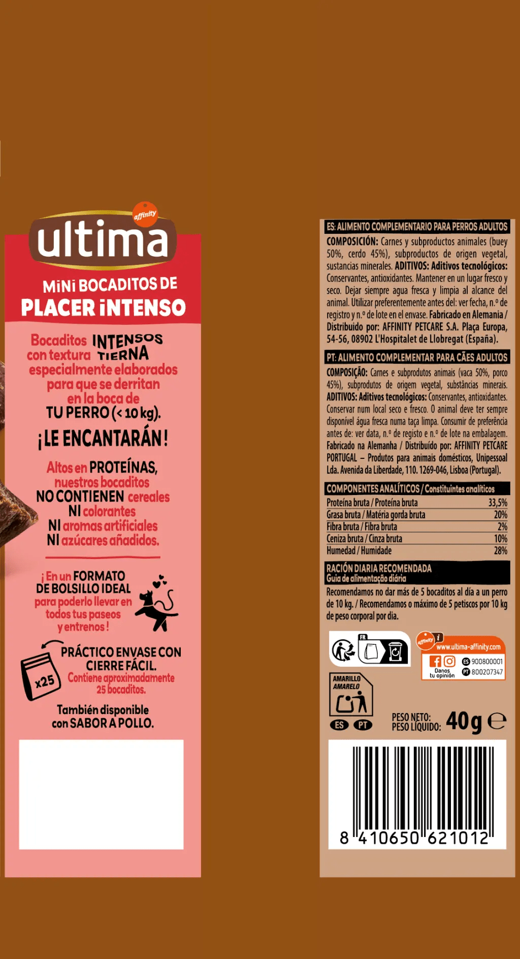 Ultima Dog Mini Beef Snack