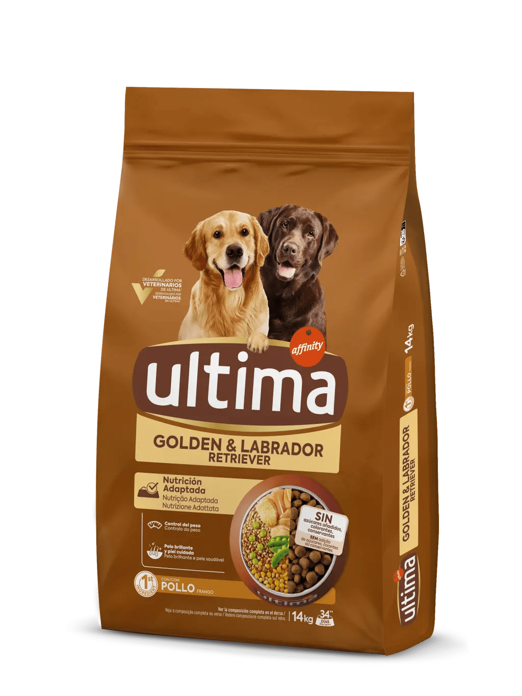 Medium-Maxi Golden i Labrador amb Pollastre